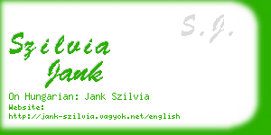 szilvia jank business card